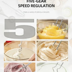 Mixer de mână Haley HY-1660 – 5 trepte de viteză și funcție turbo pentru preparate perfecte