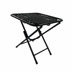 Masă Pliabilă AT PERFORMANCE® pentru Camping și Grădină, 50x50x50 cm, cu 2 Suporturi pentru Pahare, Cadru Metalic
