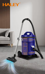 Aspirator cu Sac HALEY® HY-9923, 2200W, Capacitate Rezervor 23L, Funcționare Uscat, Mov