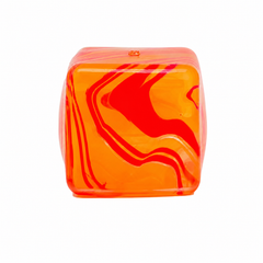 Jucărie Antistres AT PERFORMANCE® Cosmic Cube, Squishy Senzorial Verde-Albastru, 5.7 cm, Fidget Toy pentru Copii și Adulți
