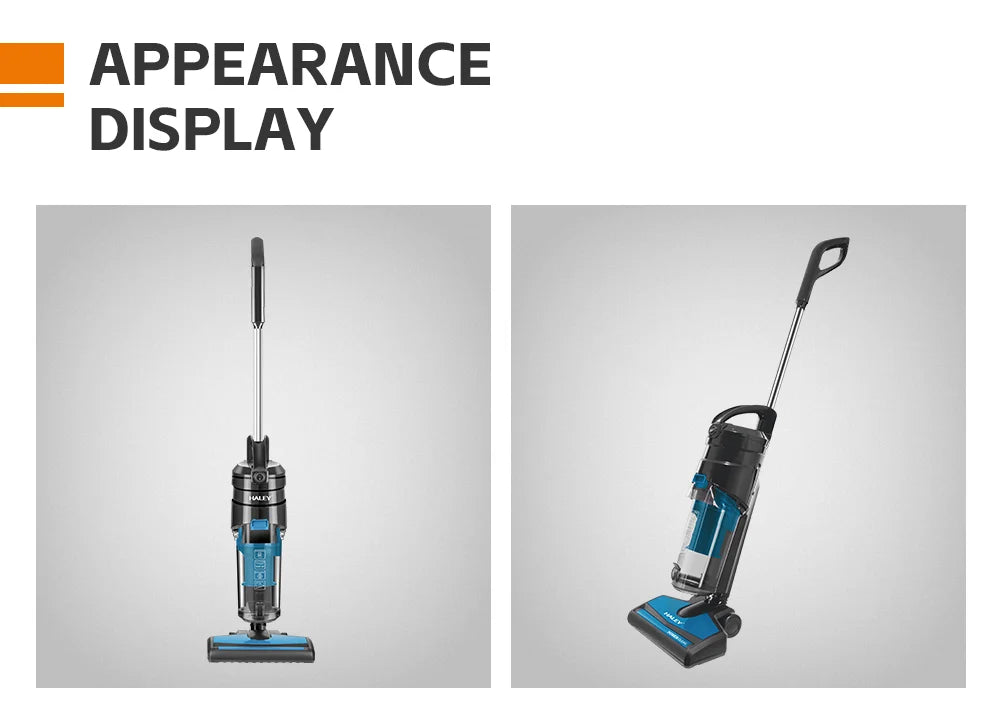 Aspirator Vertical HALEY® HY-1920, 1500W, 6.0m Rază de Acțiune, 2.0L Recipient de Praf Ușor de Golit, Tehnologie Ciclonică, Sistem de Filtrare Multi-HEPA, Plasare Verticală