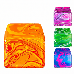 Jucărie Antistres AT PERFORMANCE® Cosmic Cube, Squishy Senzorial Verde-Albastru, 5.7 cm, Fidget Toy pentru Copii și Adulți