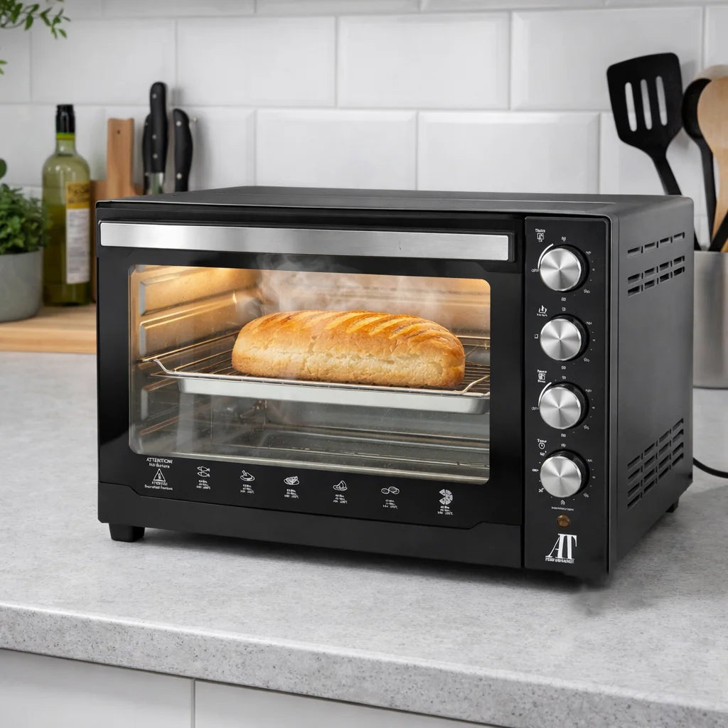 Cuptor Electric AT Performance AT-060L, 60L, 3000W, Timer 60 min, Negru