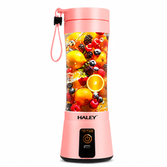 Blender Portabil Haley HY-2950, 480 ml, Baterie 2000 mAh, Reîncărcabil USB, Mini Smoothie Maker pentru Fructe și Legume
