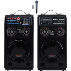 Sistem Audio Profesional AT-283 cu Bluetooth, USB, Radio FM și Karaoke – 1000W
