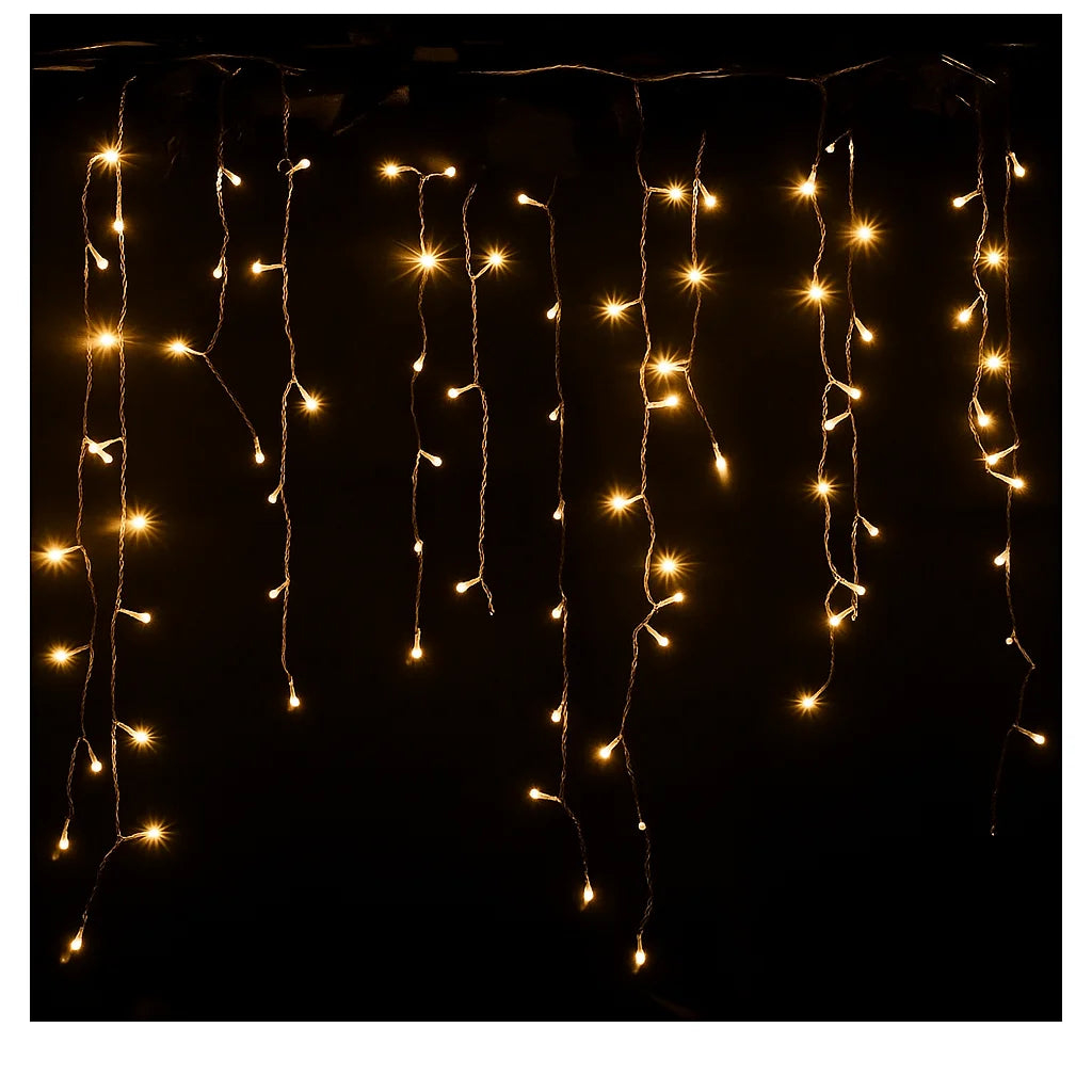 Ghirlandă luminoasă Crăciun 12 metri AT PERFORMANCE® – 300 LED-uri alb rece, decor interior/exterior