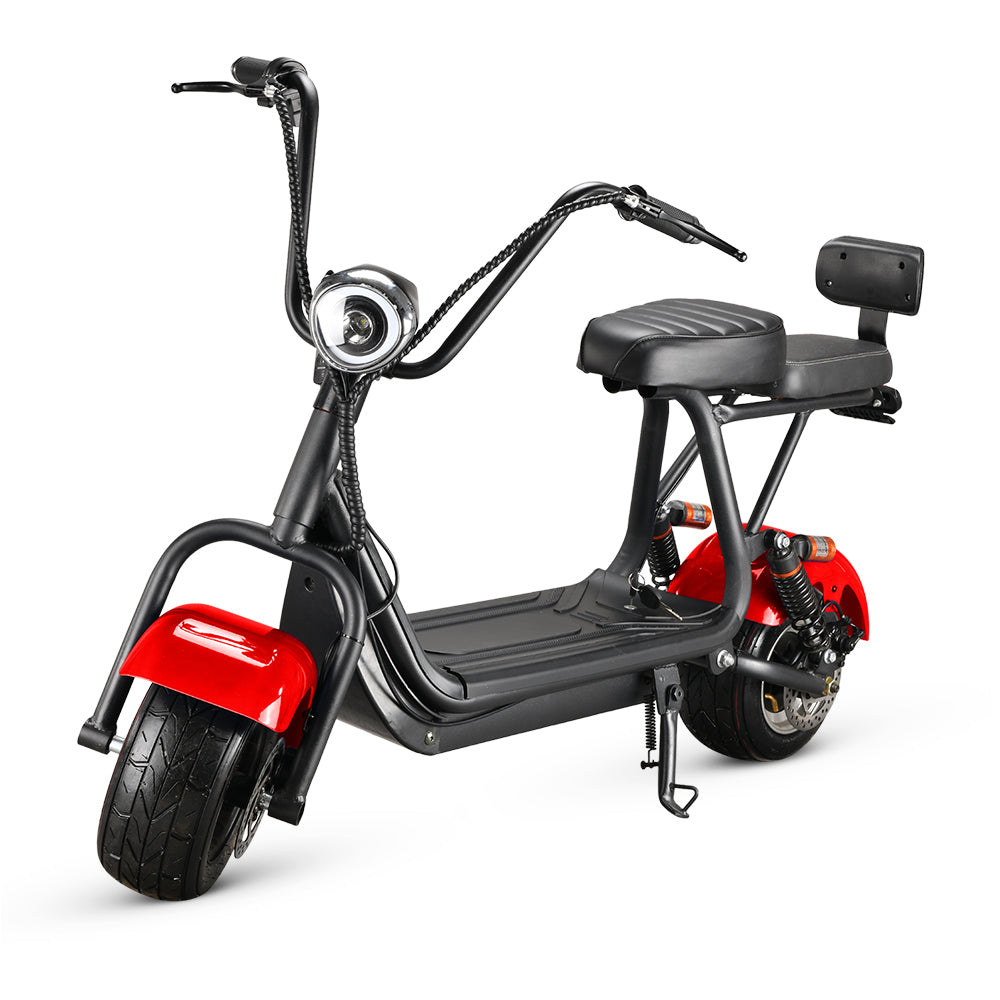 Mini Harley Electrică 800W 48V | Scuter Urban AT PERFORMANCE®, Autonomie 35 km, Se Conduce Fără Permis 25 km/h Dimensiuni 141 x 31 x 64 cm