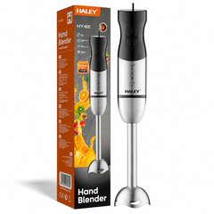 Blender vertical de mână HALEY HY-1121, 1200W, 2 viteze, motor DC, lame din oțel inoxidabil, funcție anti-stropire