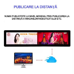 Reclama luminoasa led, AT PERFORMANCE®, Programabila, Wi-Fi, USB, P5 Full Color, 200 x 55 cm, Aluminiu/ABS