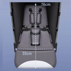 Carucior Pentru Bebelusi, At Performance, Pliabil, Usor, cu Sezut reglabil, spatios, Functie Sport, 6-36 luni CREM