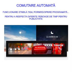 Reclama luminoasa led, AT PERFORMANCE®, Programabila, Wi-Fi, USB, P5 Full Color, 100 x 55 cm, Aluminiu/ABS