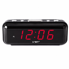 Ceas Digital, At Performance cu afisaj LED si alarma, diferite sonerii, format 24 h Rosu