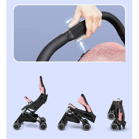 Carucior Pentru Bebelusi, At Performance, Pliabil, Usor, cu Sezut reglabil, spatios, Functie Sport, 6-36 luni CREM