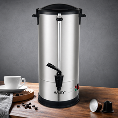 Termos Electric Profesional HALEY HY-6930L, Capacitate 30L, Putere 2500W, Oțel Inoxidabil 304, Menținere Temperatură, Indicator Nivel Apă, Robinet pentru Servire