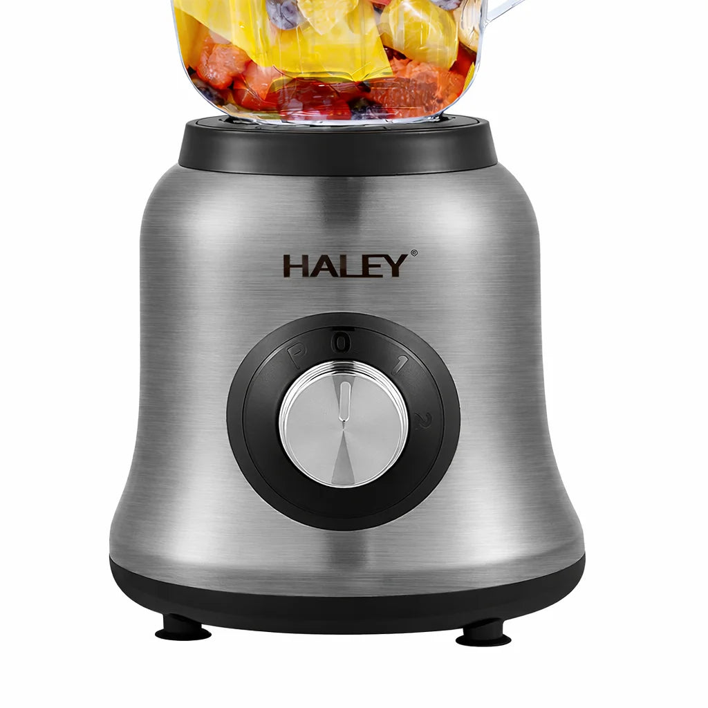 Blender Multifuncțional HALEY HY-2941, 1000W, Bol Sticlă 1.5L, 2 Viteze + Râșniță