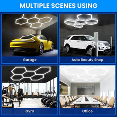 Lampa LED modulară tip fagure AT PERFORMANCE®, 120W, 6500K, 220V – design hexagonal modern