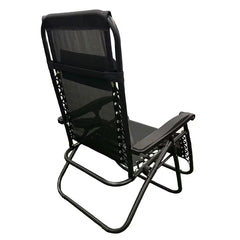 Scaun Șezlong Portabil AT PERFORMANCE®, de Lux, Modern, Scaun Reclinabil, Pliabil pentru Plajă și Grădină, cu Suport pentru Pahare