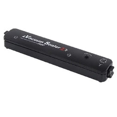 Aparat de vidat si sigilat cu vacuum, NEXTLY, pentru carne, legume, fructe, include 5 pungi pentru vidat, pastreaza prospetimea, negru