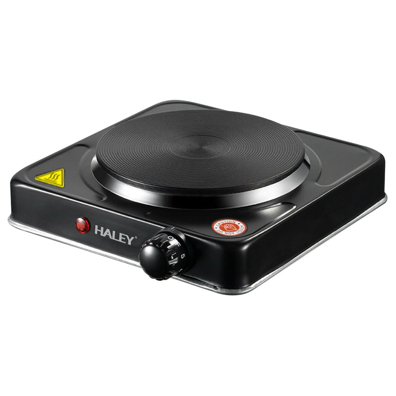 Plită Electrică HALEY cu 1 Zonă de Gătit – 1000W, Protecție la Supraîncălzire, Design Compact din Oțel Inoxidabil