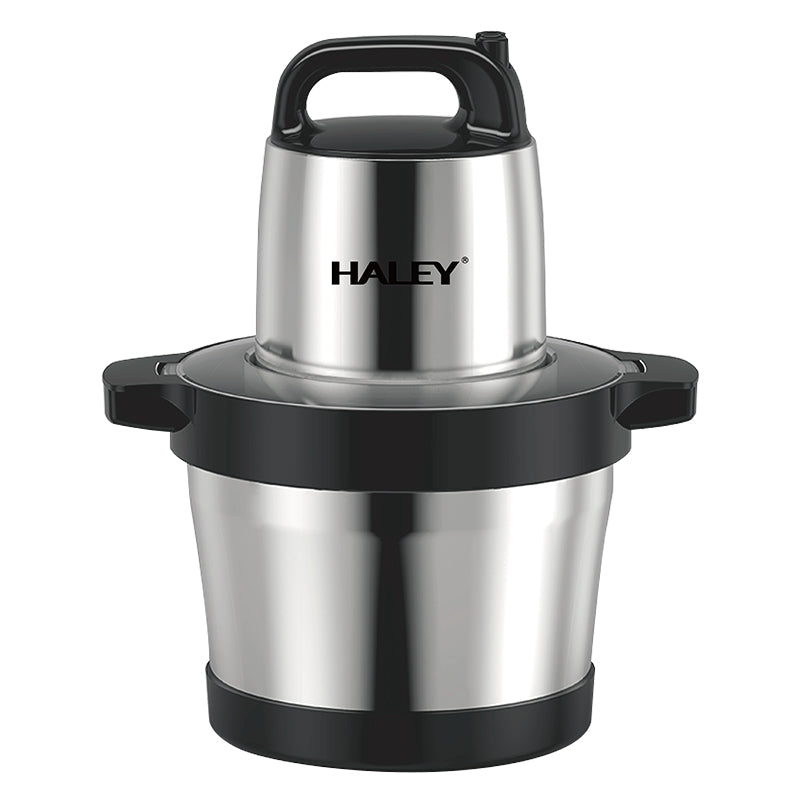 Tocator Electric HALEY 1200W, 4 Lame din Oțel Inoxidabil, Recipient Full Inox 6L, 2 Viteze Reglabile