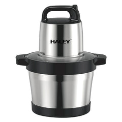 Tocator Electric HALEY 1200W, 4 Lame din Oțel Inoxidabil, Recipient Full Inox 6L, 2 Viteze Reglabile