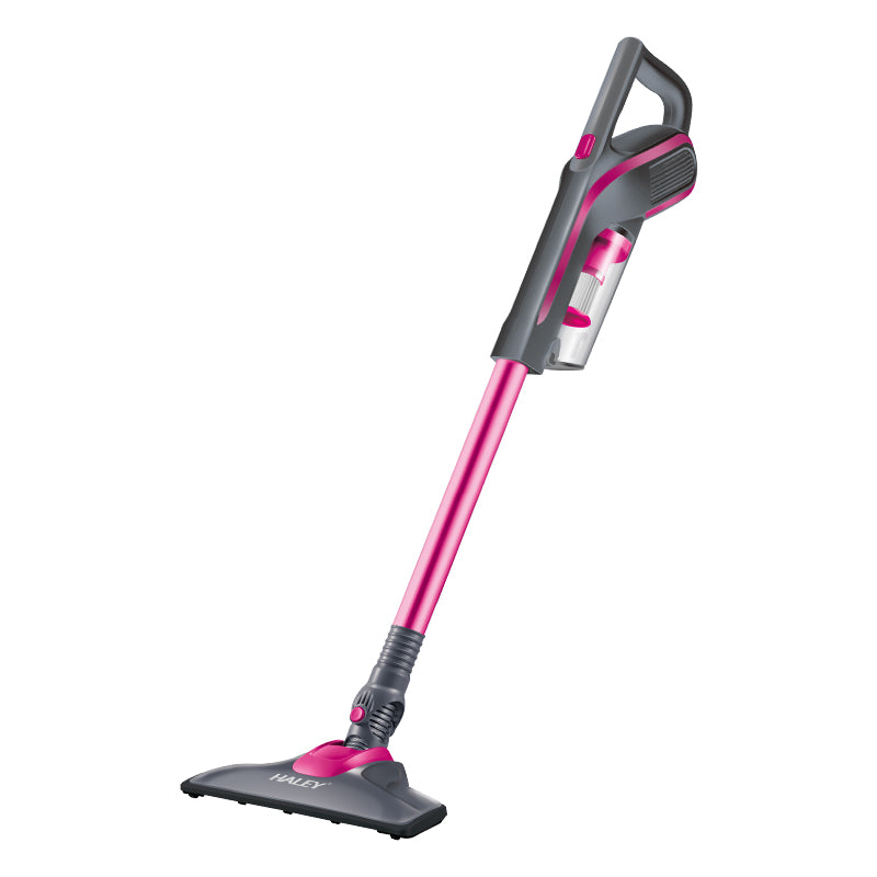 Aspirator HALEY cu băț Fără Fir, Aspirator pentru Covoare, de UZ Casnic, Compact, Puternic si Usor de Utilizat, Roz