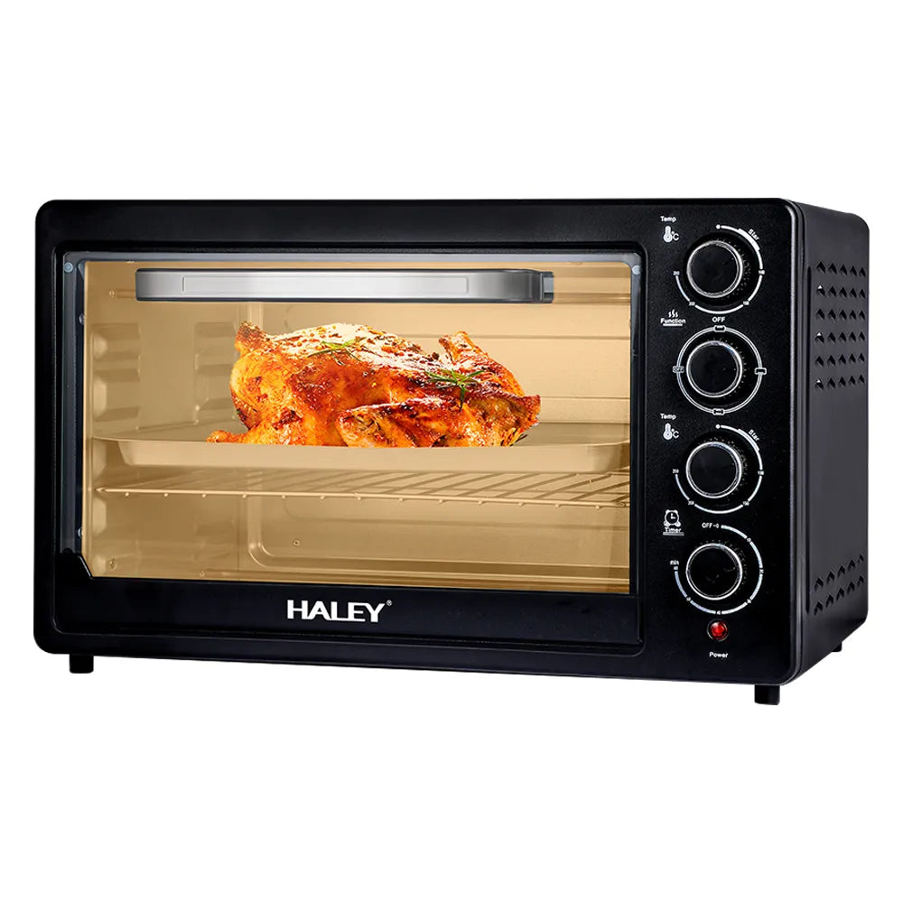 Cuptor Electric HALEY HY-5130, 60L, 2200W, Termostat 80–250°C, Timer 60 min