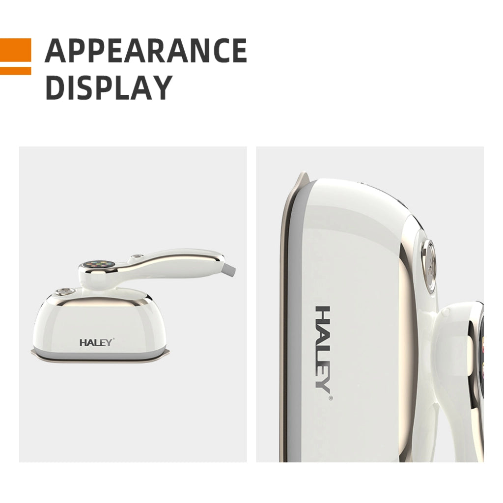 Steamer HALEY HY-2004, 2000W, Rezervor 150 ml, Talpă Inox, Încălzire Rapidă, Abur Continuu, Portabil, Ideal pentru voiaj, Alb