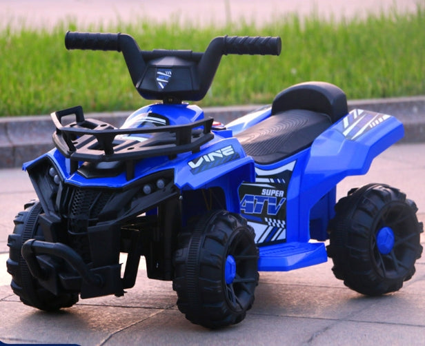 ATV PowerKid 6V – Aventură Electrică pentru Micii Șoferi (2–6 ani, 3–5 km/h)  Albastru
