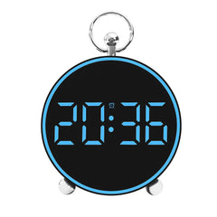 Ceas Digital AT PERFORMANCE®, de Masa sau Perete, cu Alarma, Snooze, Lumina LED, Mod Noapte, Control vocal, USB - Roz.