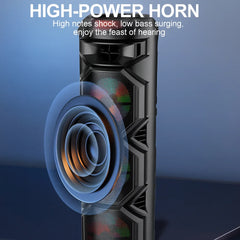 Boxă Portabilă AT Performance ZQS8301, 3×8”, Bluetooth 5.0, Lumini LED, Microfon Wireless