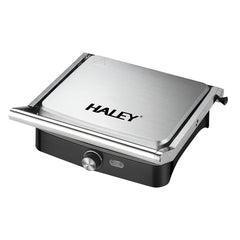 Grill Electric Haley HY-8609, 2000W, Plăci Antiaderente, Deschidere 180°