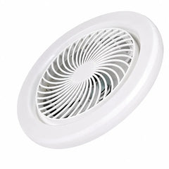 Ventilator de Tavan cu LED și Telecomandă E27 – Bec Ventilator 2 în 1, 3 Trepte de Lumină, 3 Viteze, Economie de Energie, Alb