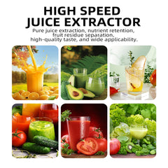 Storcător Electric de Fructe și Legume HALEY HY-2901, 1000W, Gură de Alimentare 70 mm, 3 Trepte de Viteză + Pulse, Recipient Suc 600 ml, Recipient Pulpă 1,5 L, Filtru Inox, Argintiu/Negru
