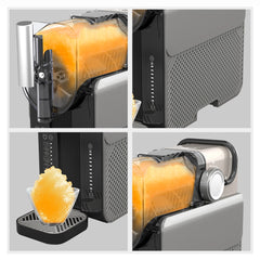 Aparat pentru Gheață Răzuită și Smoothie HALEY HY-2967, 7 Funcții, Granulație Reglabilă, Rezervor de Capacitate Mare, Sistem de Răcire cu Compresor, Funcționare Silențioasă, Gri