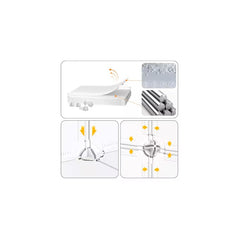 Dulap modular pentru copii, negru, AT PERFORMANCE®, 12 rafturi, durabil, 110X37X147 cm, diverse