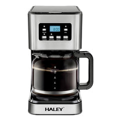 Aparat de Cafea HALEY 950W, 1.5L, LED Display, Anti-Drip, Brewing Inteligent, Inox, Control Temperatură Precis
