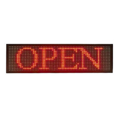 Reclama Luminoasa 200 x 40 cm, LED Rosu, Cod QR, Vizualizare 120°, Wi-Fi, afisaj mesaj programabil, exterior