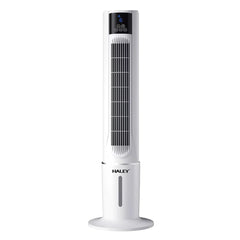 Răcitor de Aer Tip Turn HALEY HY-6117, 2000W, Rezervor 4,5L, 3 Trepte de Viteză, Oscilație Automată, Telecomandă, Timer, Display LED, Alb