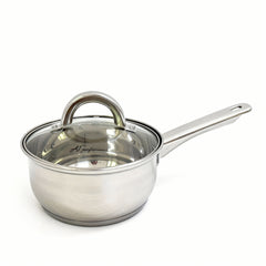 Set Oale din Inox 3 Piese cu Capace din Sticlă – Compatibile Inducție, Rezistente și Durabile