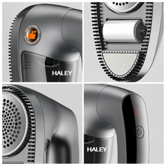 Aparat Electric 2 În 1 Pentru Îndepărtarea Scamelor Haley HY-127, 5W, Acumulator 1200mAh, 6 Lame, Mâner Rotativ 180°, Afișaj LED, Reîncărcabil USB