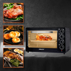 Cuptor Electric HALEY HY-5130, 60L, 2200W, Termostat 80–250°C, Timer 60 min