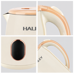 Fierbător Electric HALEY HY-8915, 2,5L, 2000W, Inox SUS 304, Bază Rotativă 360°, Oprire Automată, Protecție Fierbere Fără Apă