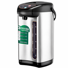 Termopot Electric HALEY HY-6870, 6.8L, 750W, Rezervor Inox SUS 304, 3 Moduri de Dozare a Apei, Indicator Nivel, Argintiu/Negru