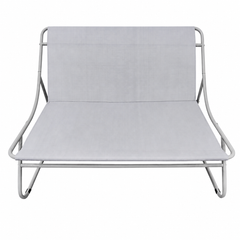 Set Mobilier Grădină AT PERFORMANCE® 4 Piese, Canapea 2 Locuri + 2 Fotolii + Măsuță, Cadru Metalic