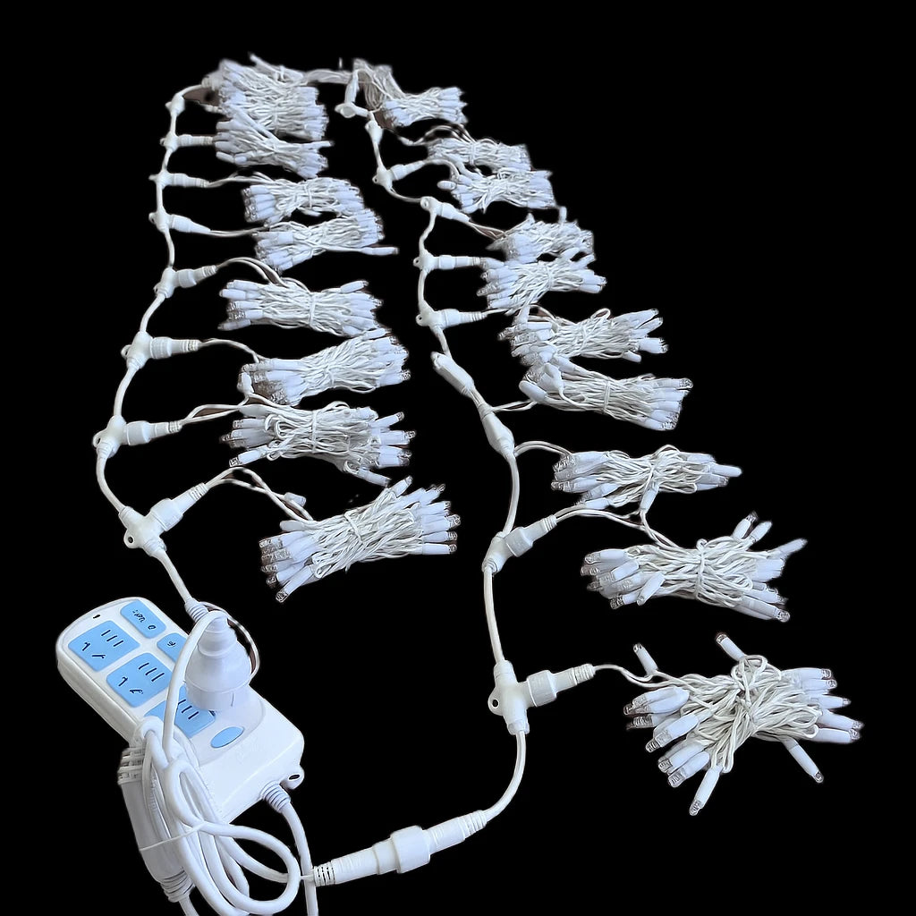 Instalație luminoasă tip perdea AT Performance 3x2M, 240 LED, IP65, efect curgere