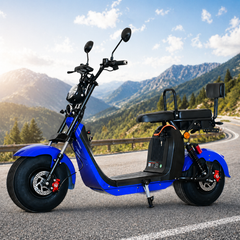 Scuter Electric 2 Persoane, Viteză Limitată 25 km/h – Fără Permis,  Motor 1500W, Baterie 20Ah, Suspensie Hidraulică, COC Inclus