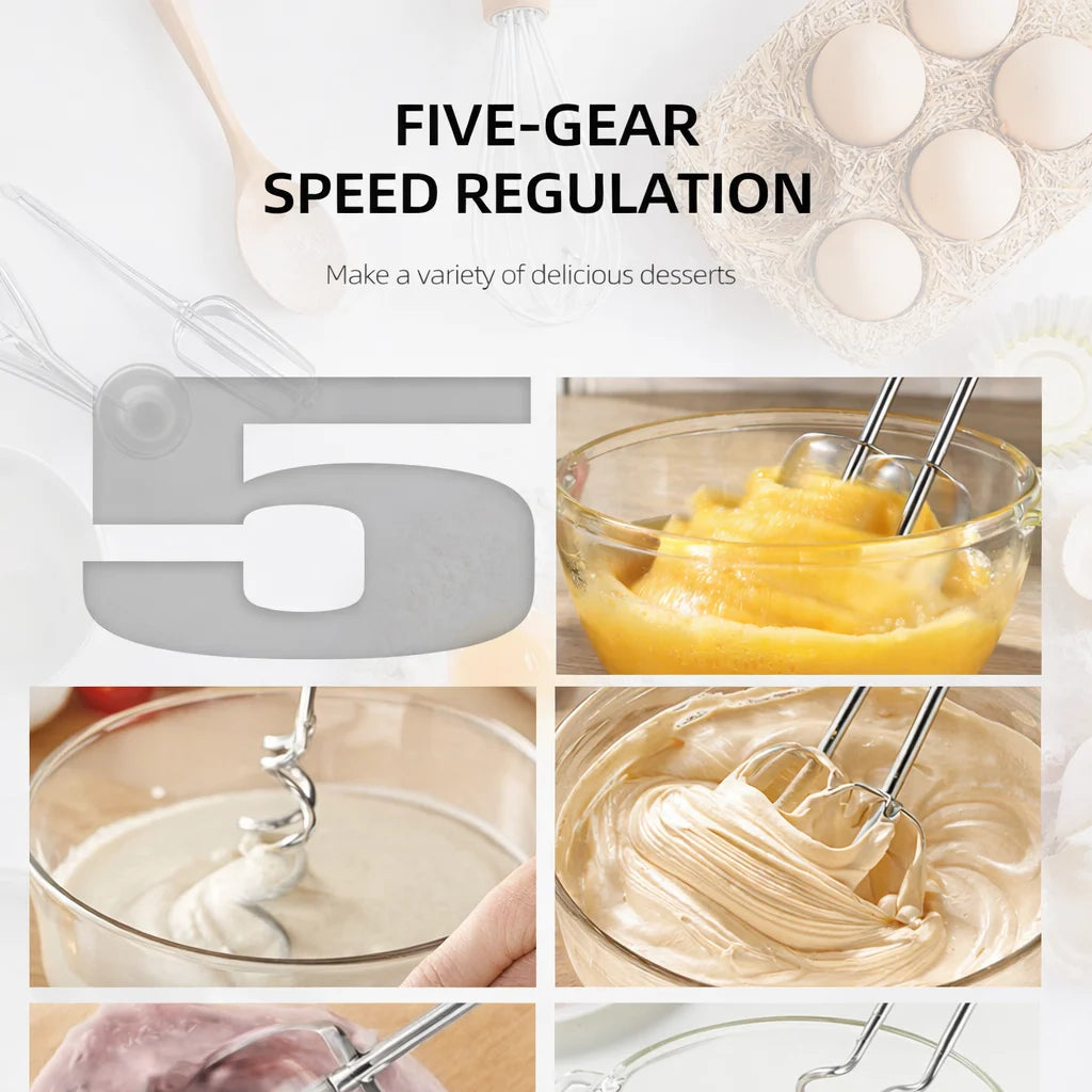 Mixer Planetar Profesional HALEY HY-2419, 2200W, Bol Inox 10L, 12 Viteze, Display Touch, Cântar Integrat