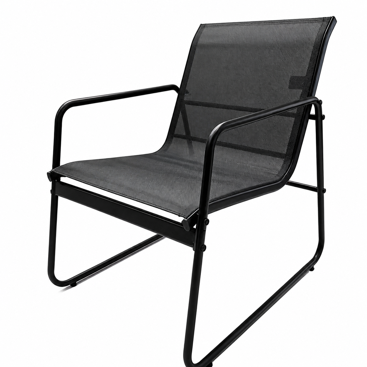 Set Mobilier Grădină AT PERFORMANCE® 4 Piese, Canapea 2 Locuri + 2 Fotolii + Măsuță, Cadru Metalic