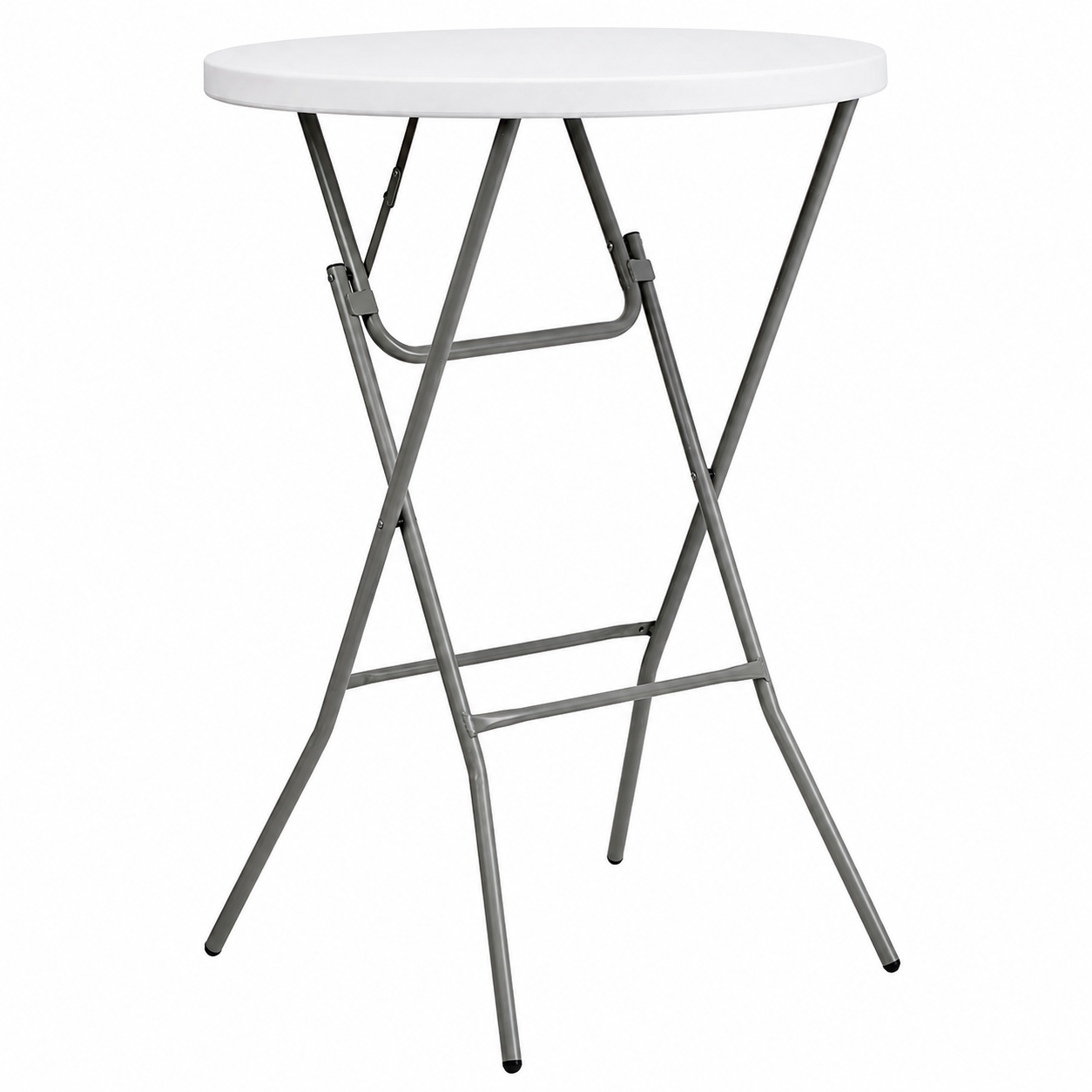 Masă Înaltă Pliabilă AT PERFORMANCE® AT-2061, Ø80 cm, 110 cm Înălțime, Husă Elastică Inclusă, Cadru Metalic